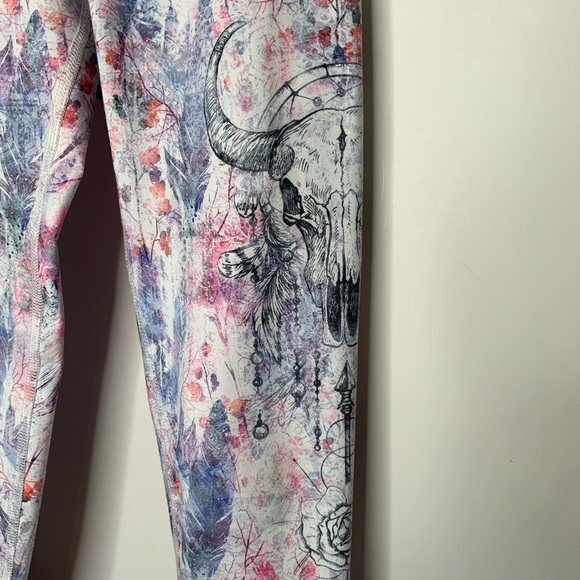 Evolution And Creation Crop Leggings Sz S Boho - Picture 2 of 5